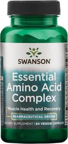 Swanson AjiPure Kompleks 9 aminokwasów AjiPure 9 Essential Aminos Formula 60 kapsułek SWANSON
