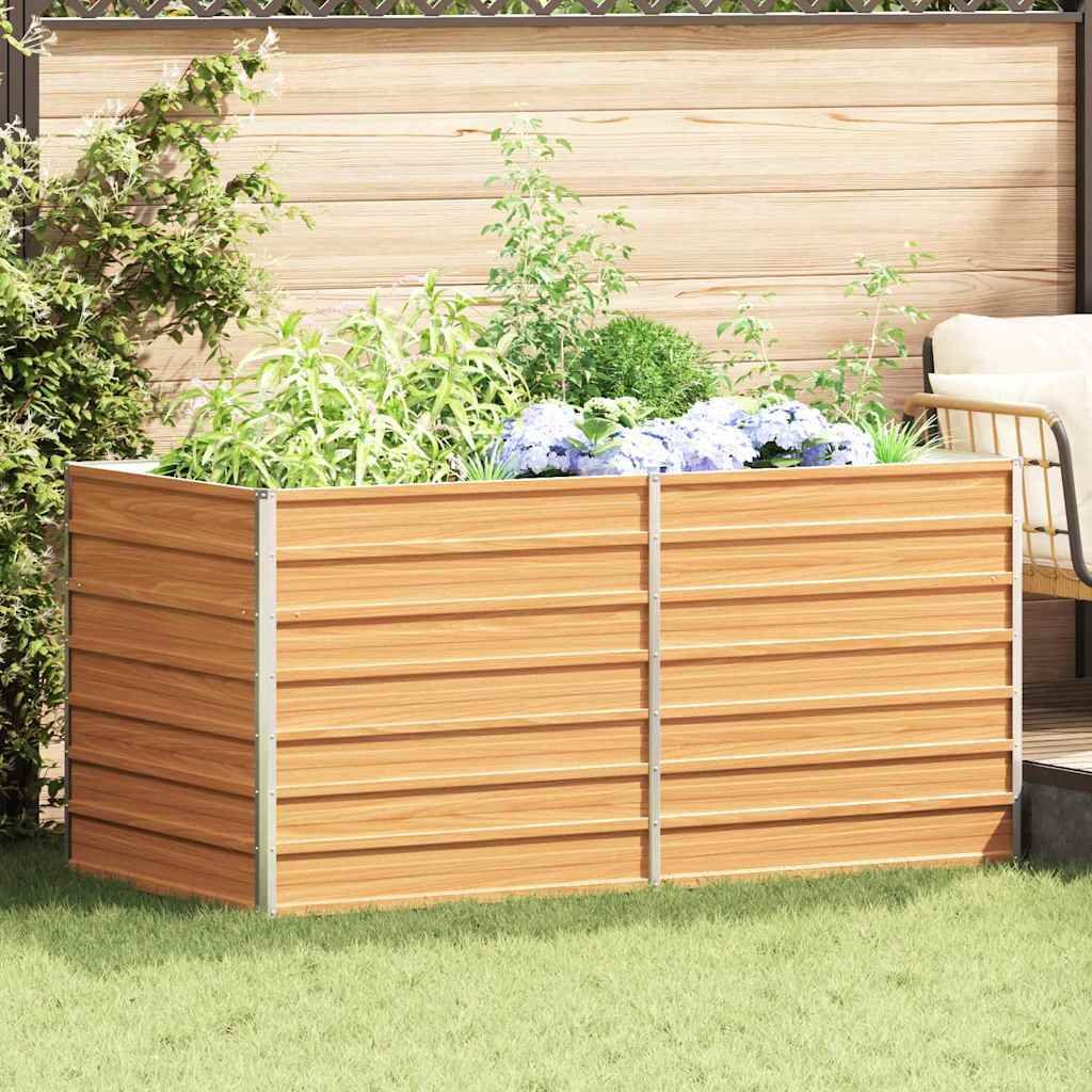 vidaXL Podniesiony ogród jasnobrązowy 160 x 80 x 77 cm