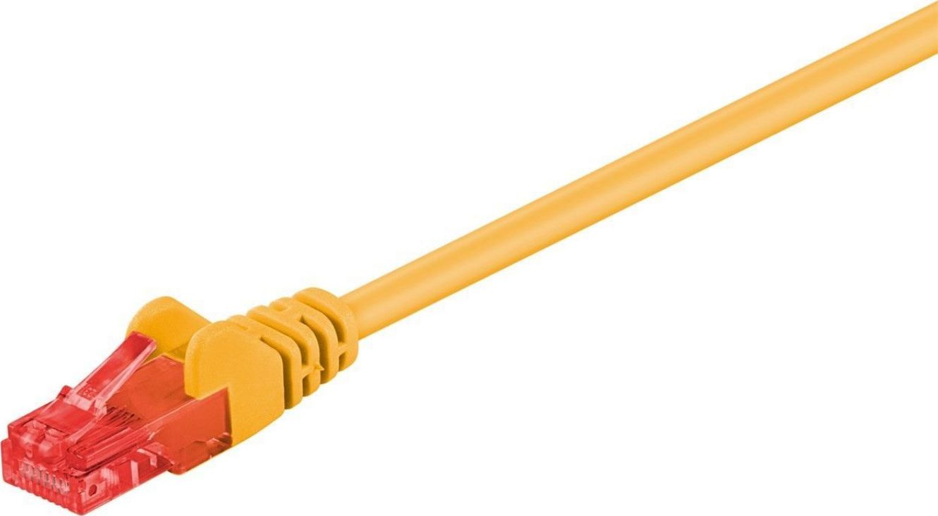 Goobay Wentronic Goobay CAT 6 Patch Cable, U/UTP, yellow, 3 m - CCA coppergemisch (68408)
