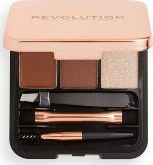 MAKE UP REVOLUTION REVOLUTION Zestaw d/brwi Brow Sculpt Kit Medium
