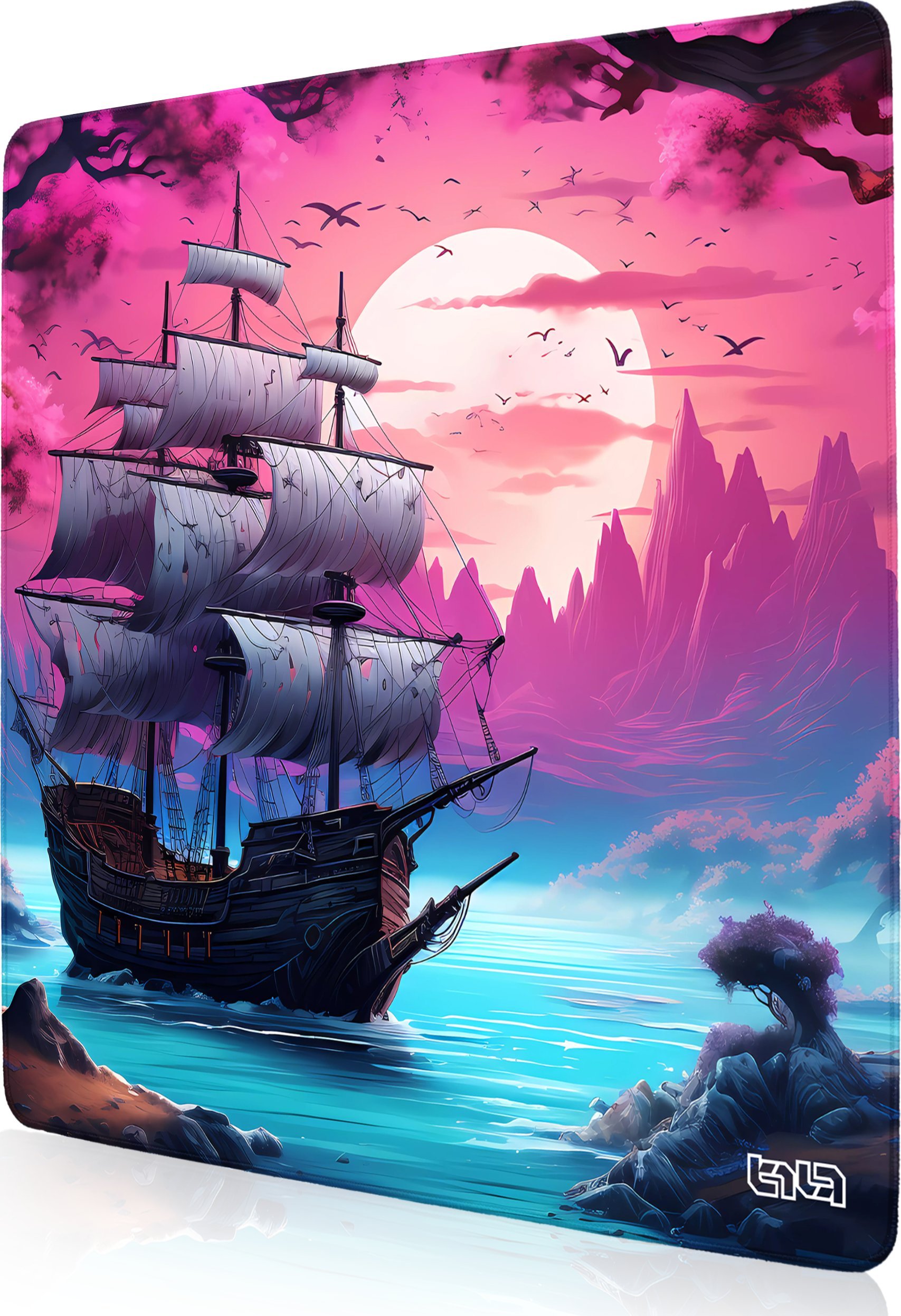 Podkładka Tilt PODKŁADKA POD MYSZKĘ XXL Romantyczny Piracki Statek 30x30 TILT