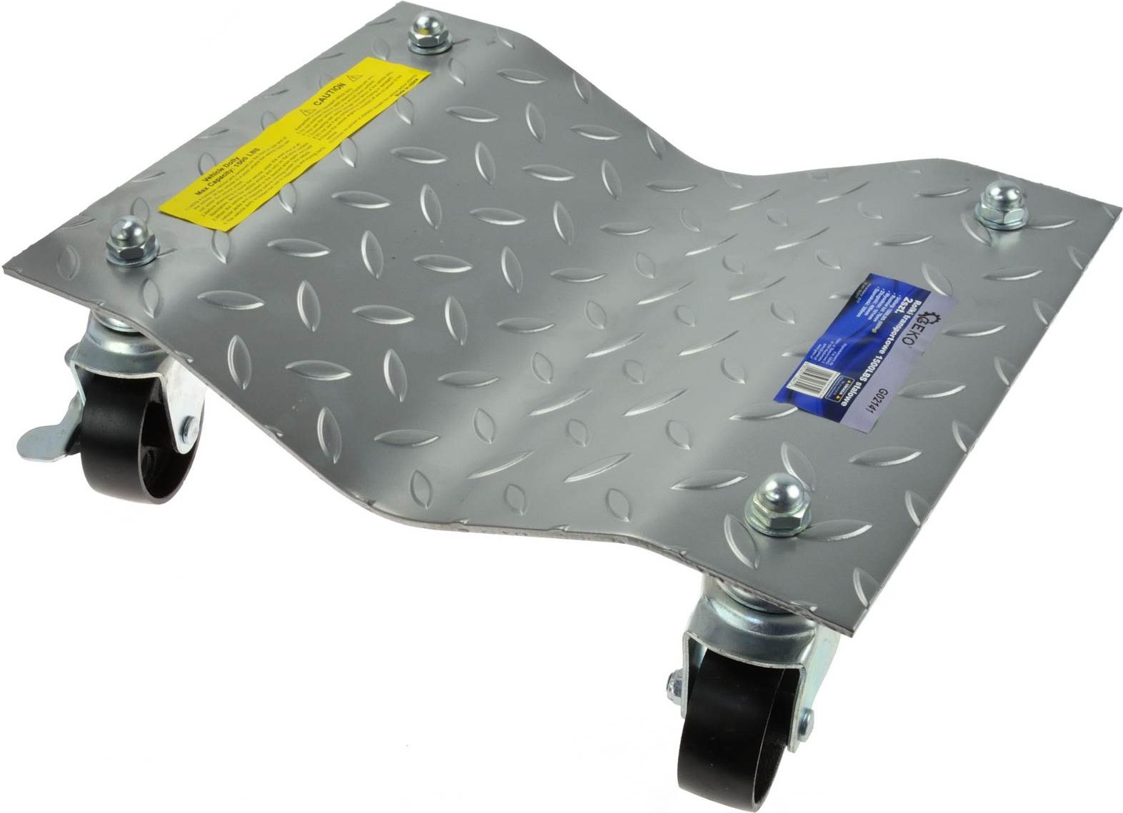 Geko Rolki transportowe 1500LBS stalowe nowy typ (2szt.)