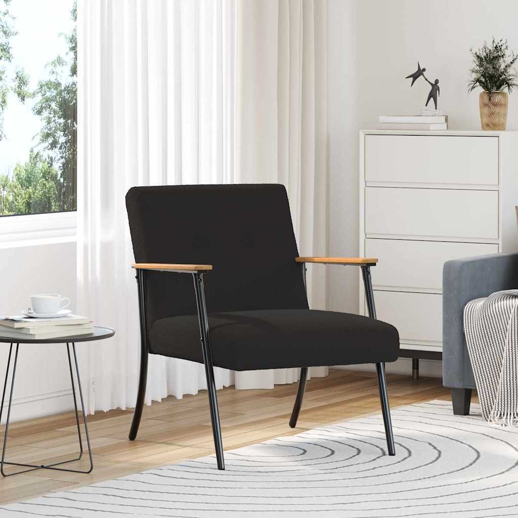 vidaXL fotel Czarny 59 x 75 x 78 cm