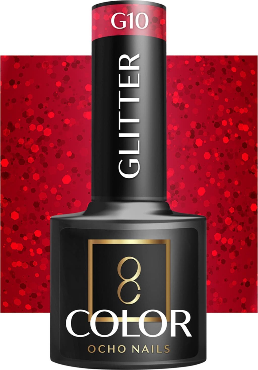 Activeshop OCHO NAILS Lakier hybrydowy glitter G10 -5 g