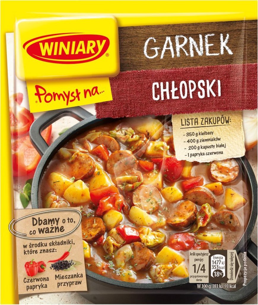 WINIARY Winiary Pomysł na... Chłopski garnek 40 g