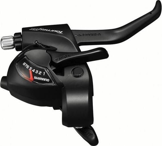 Shimano Dźwignia przerzutki hamulca ST-TX800 8-rzędowa prawa V-Brake czarna Uniwersalny