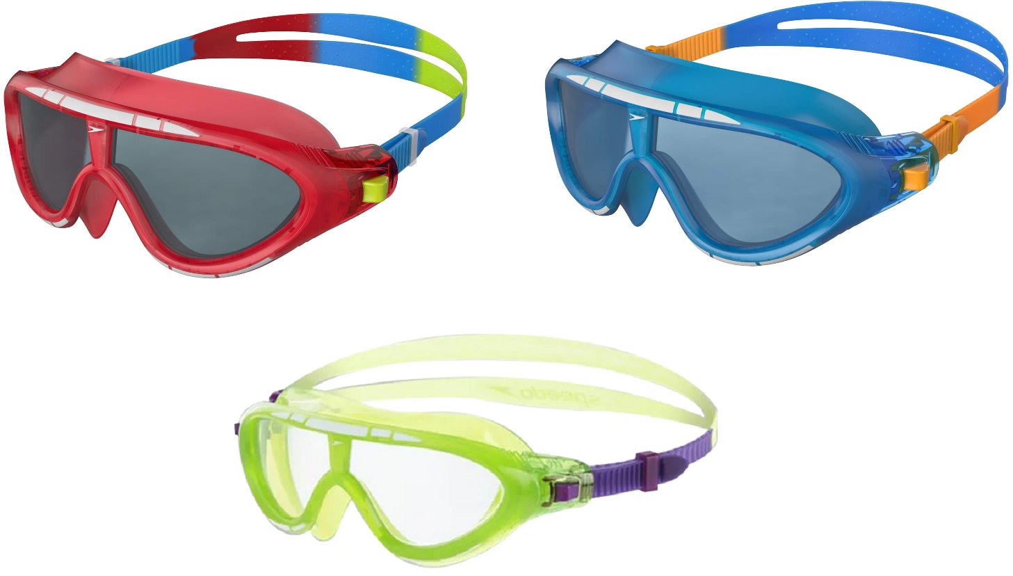 Speedo AKCESORIA PŁYWACKIE JUNIOR RIFT GOG JU ASSORTED 4 8-01213C102 ONE SIZE GREEN MIX