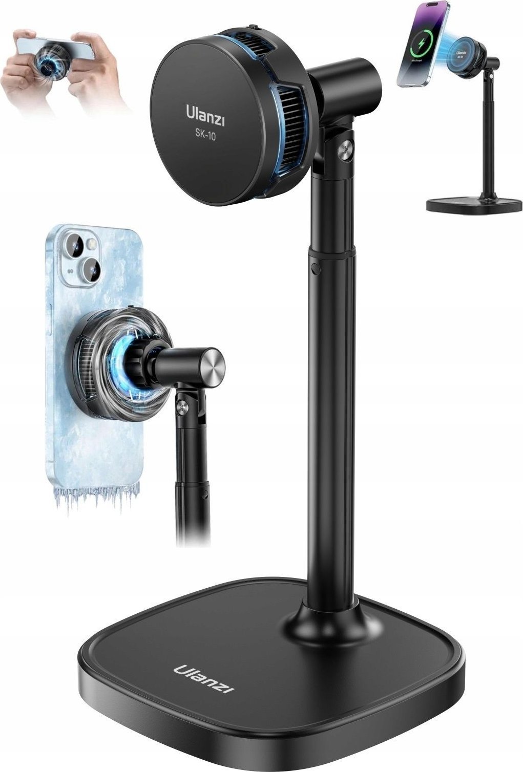 Uchwyt Podstawka Stojak Ładowarka Wentylator MagSafe Magnes iPhone ULANZI / SK-10