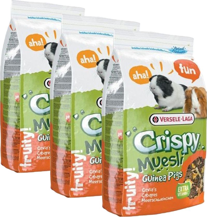 Versele-Laga VERSELE-LAGA Crispy Muesli - Guinea Pigs 3x1 kg