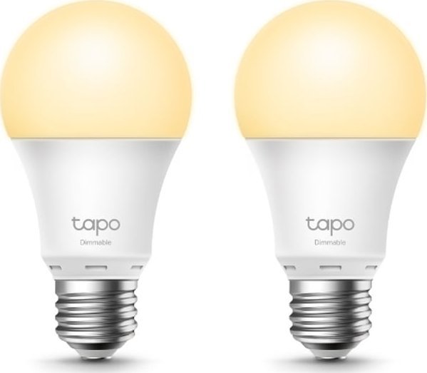 AB LED żarówka TP-LINK A27, 220-240V, 8.7W, 806lm, 2700k, ciepła, 15000h, stmívatelná chytrá Wi-Fi žárovka, 2- pack