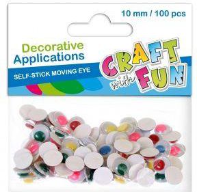 Euro Trade Oczy samoprzylepne 10mm