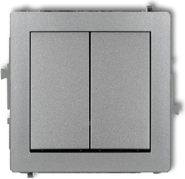 Karlik Łącznik podtynkowy świecznikowy DECO srebrny metalik (7DWP-2)