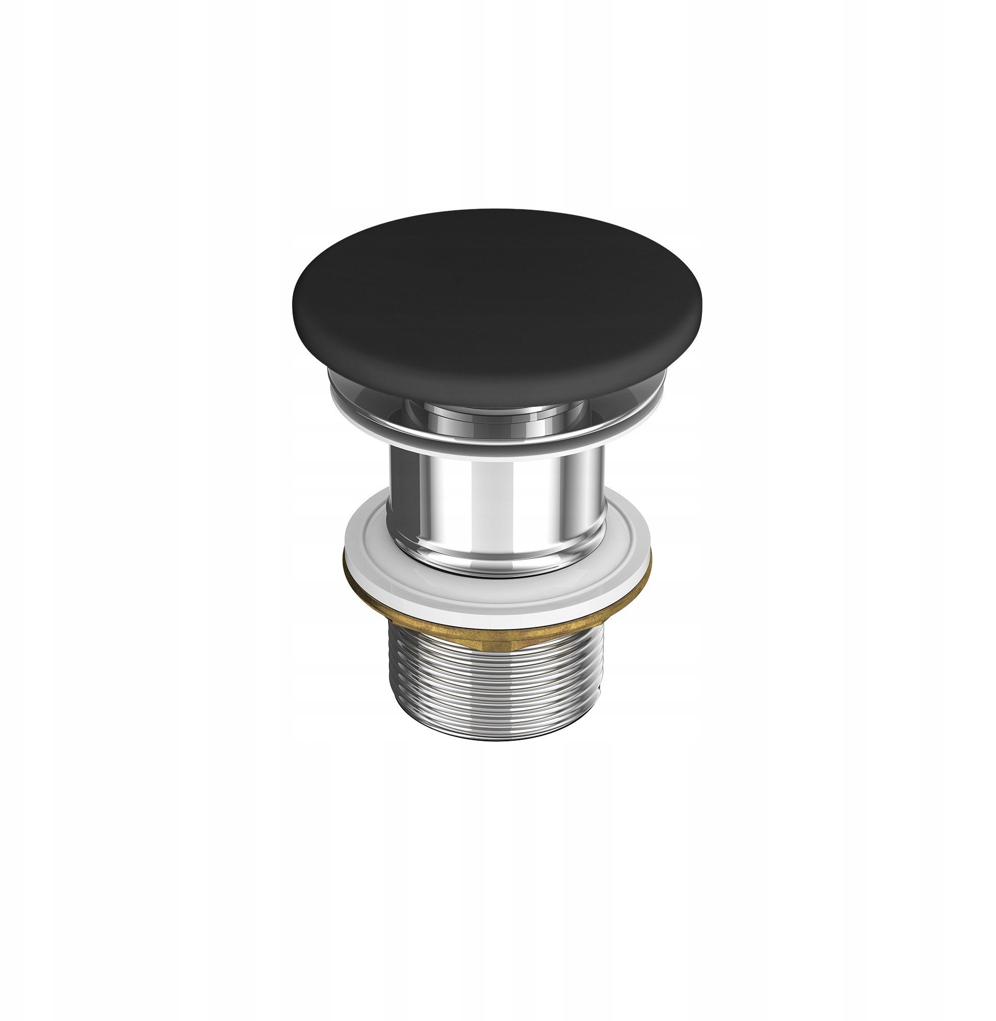 Cersanit (korki do umywalek) Ceramiczny korek do umywalek bez przelewu - antracyt mat (K11-2362)