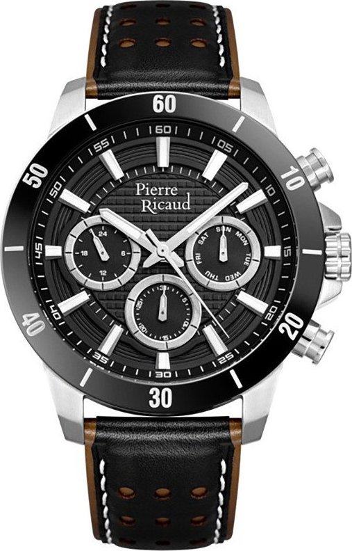 Zegarek Pierre Ricaud Zegarek męski Pierre Ricaud P60028.5217QF czarny