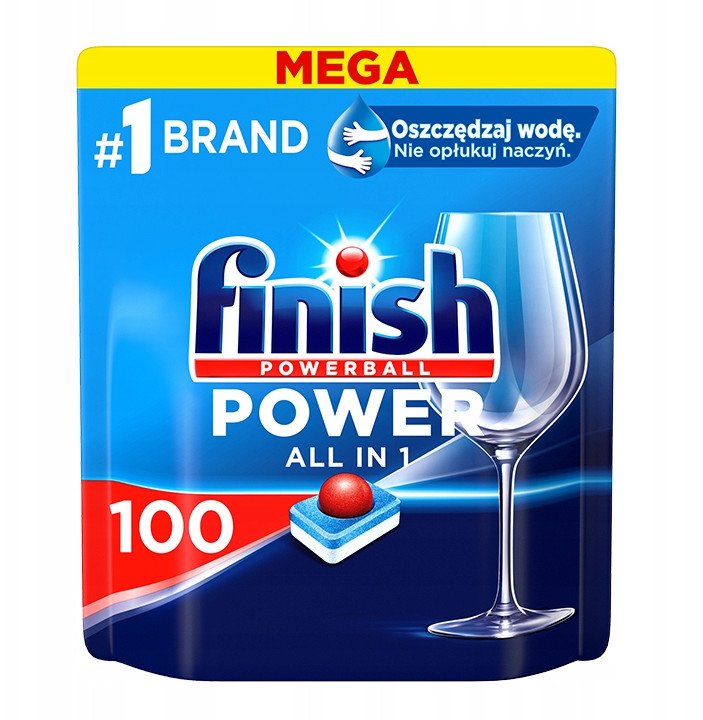 Finish power all in 1 kapsułki do zmywarki 100 vnt