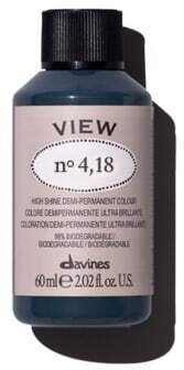 Davines, View, Demi-Permanent Hair Dye, 4.18 , 60 ml For Women