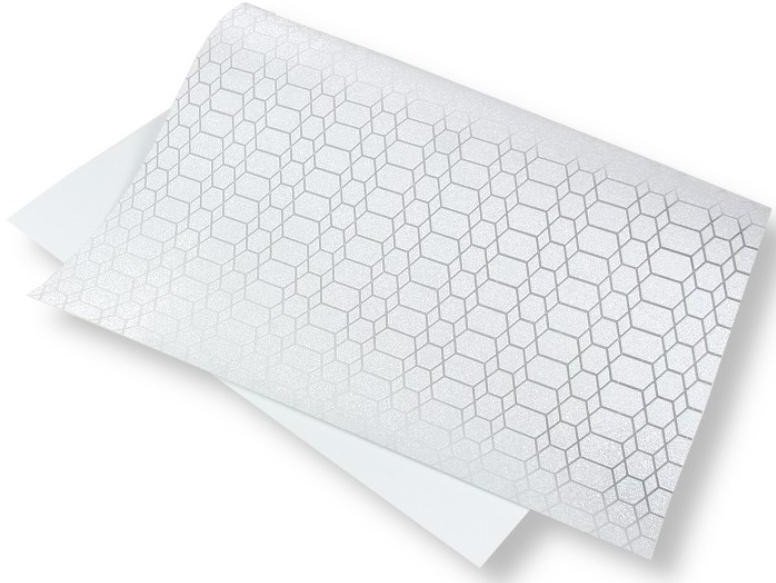 Papier ozdobny brokatowy 140g 40x60cm jasny żółty