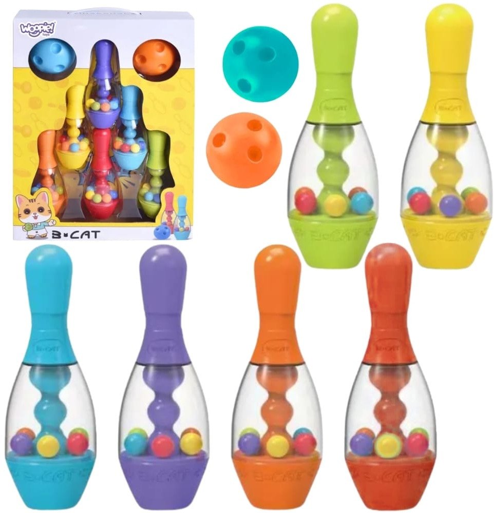 WOOPIE Kolorowe Kręgle Dla Dzieci 8 el.