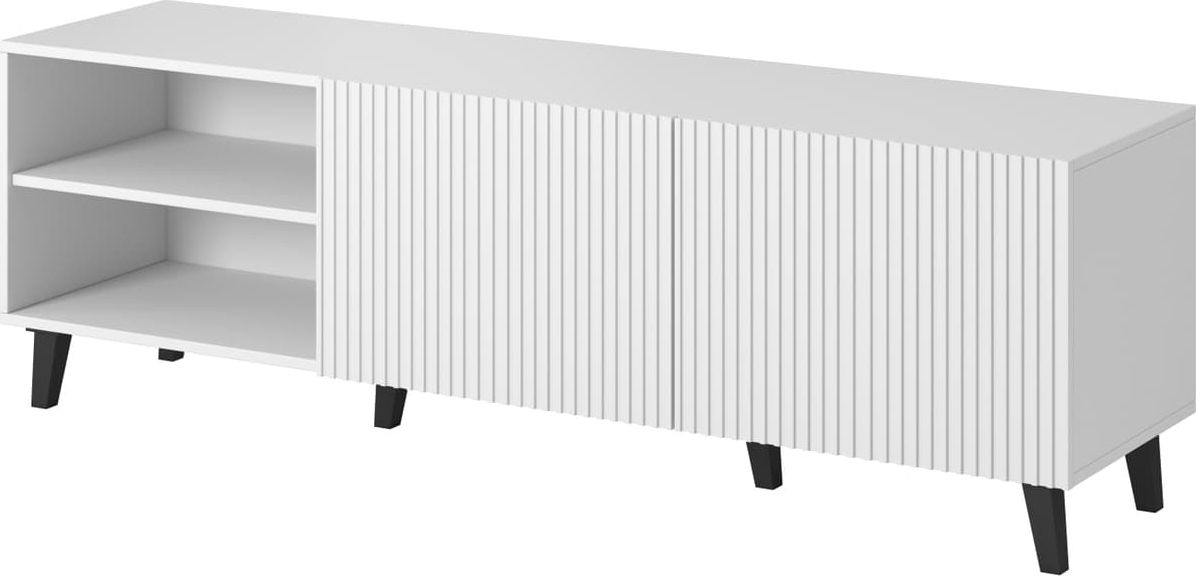 Cama Meble Szafka RTV PAFOS 150x40x52 biały mat