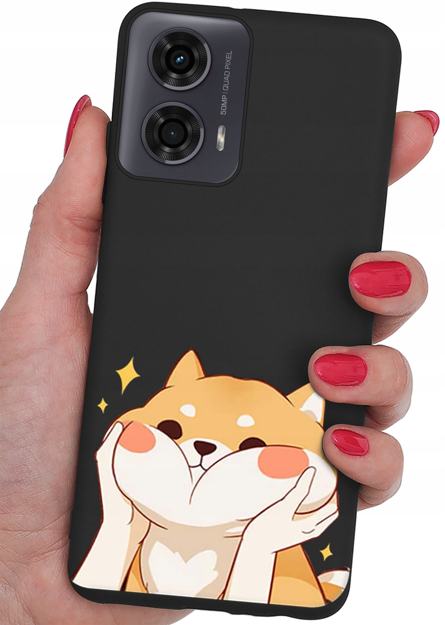 Etui do Motorola Moto G24 | G24 POWER | G04 CASE WZORY MATT PLECKI + SZKŁO