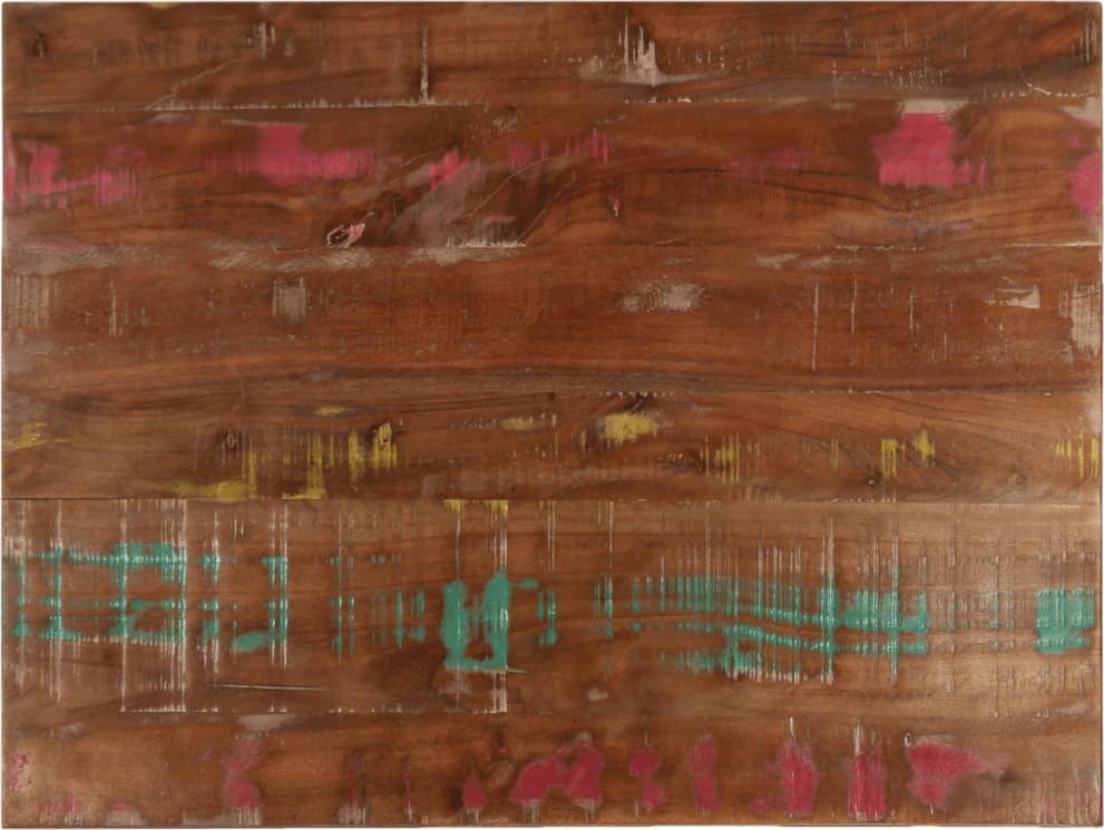 vidaXL Blat stołu, 70x50x3,8 cm, prostokątny, lite drewno z odzysku