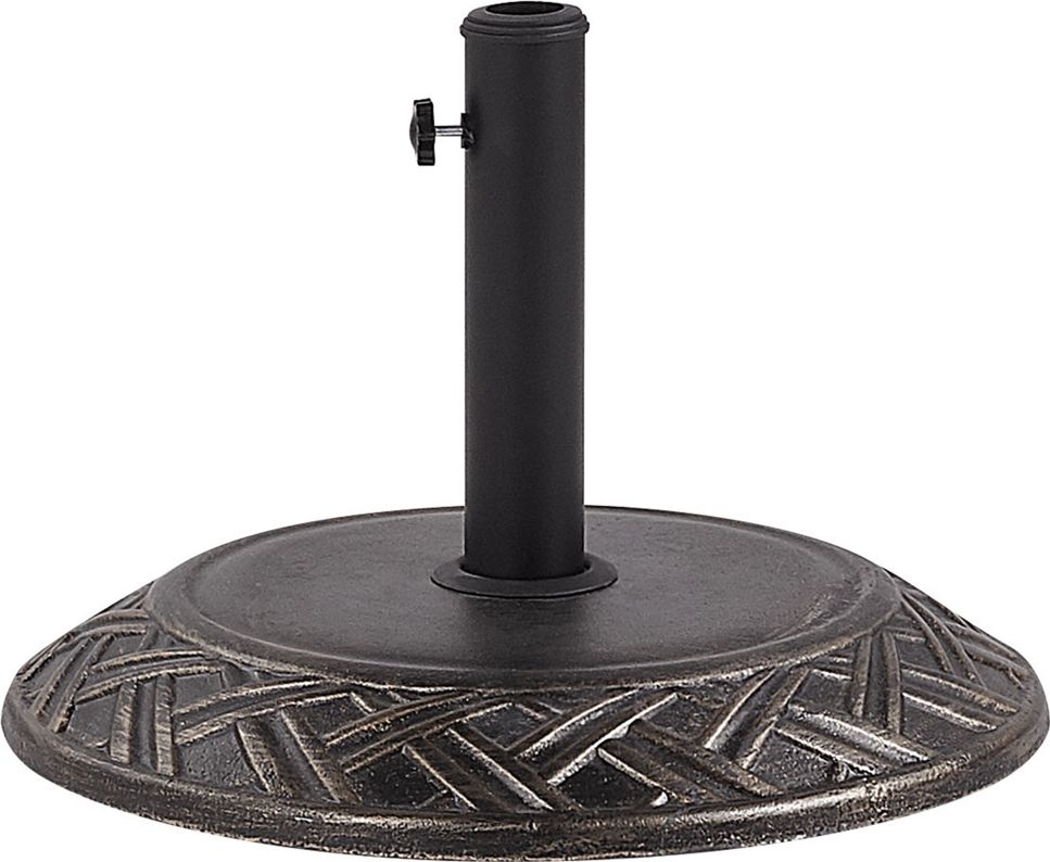 Beliani Podstawa pod parasol 50 cm brązowa CAPACI (223349)