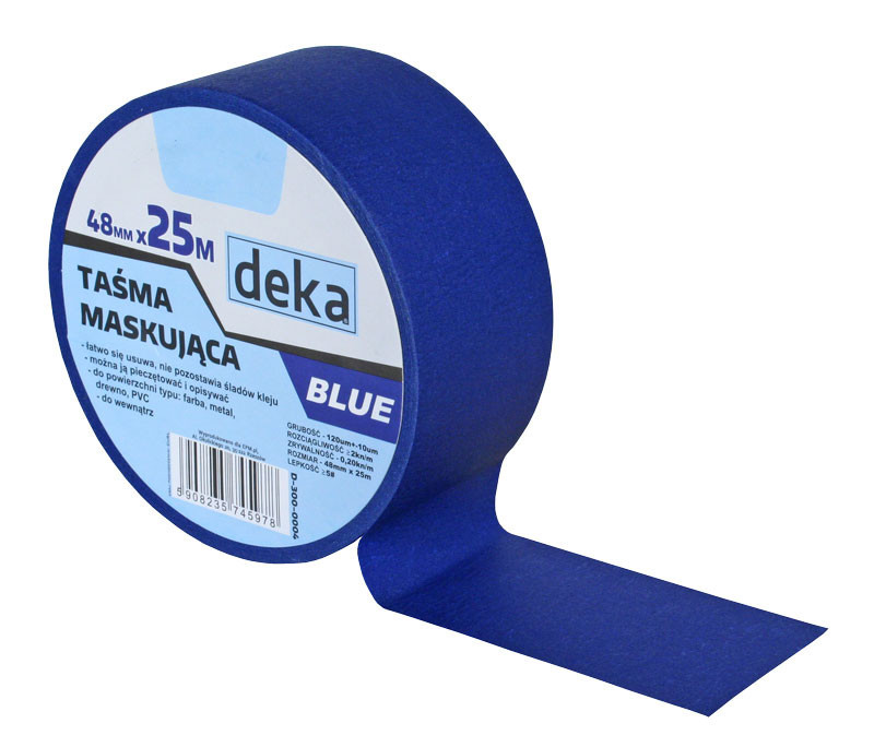 Deka Taśma malarska BLUE 48mm 25mb