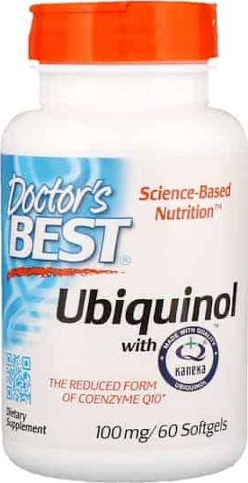 DOCTORS BEST Doctor's Best Ubiquinol with Kaneka QH (Ubichinol CoQ10), 100mg - 60 kapsułek żelowych