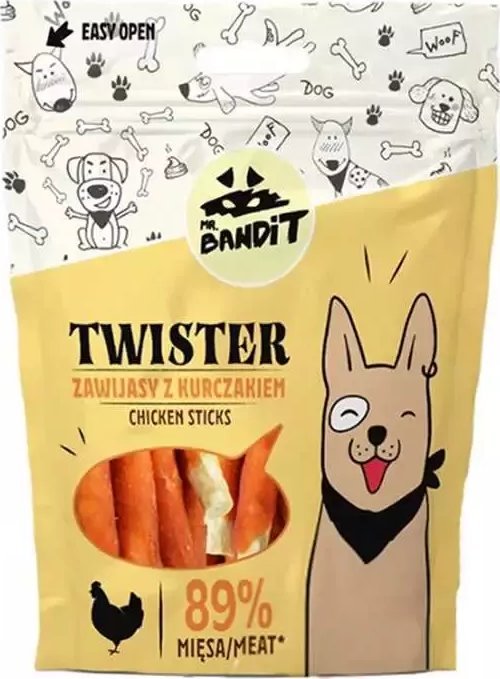 MR. Bandit MR. BANDIT Gryzaki Twisters Zawijasy z Kurczakiem 80g