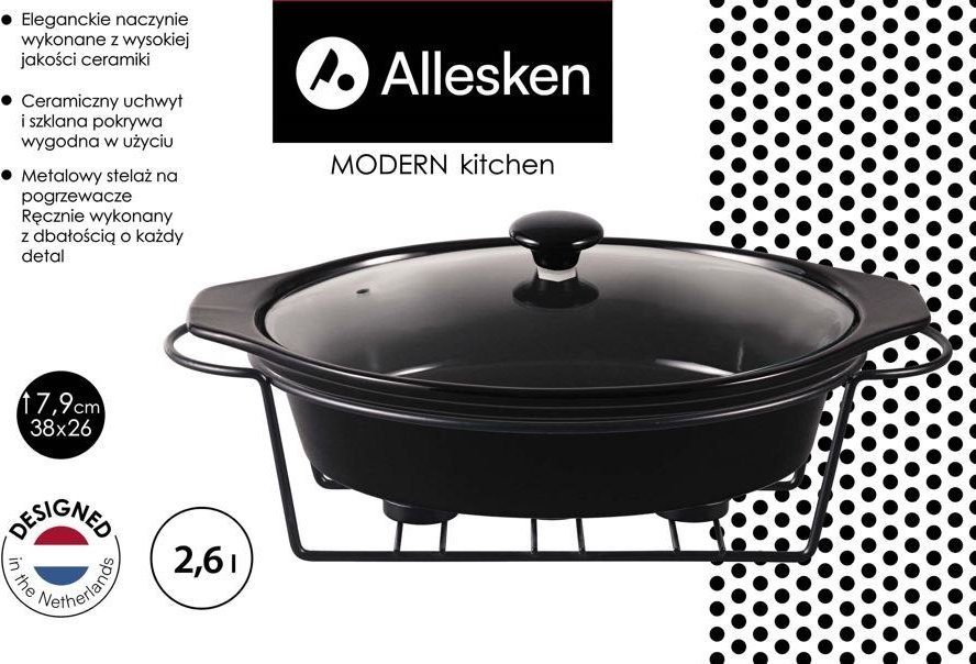 MODERN KITCHEN Naczynie Z Podgrzewaczem 2,3l 38x26x7,9cm