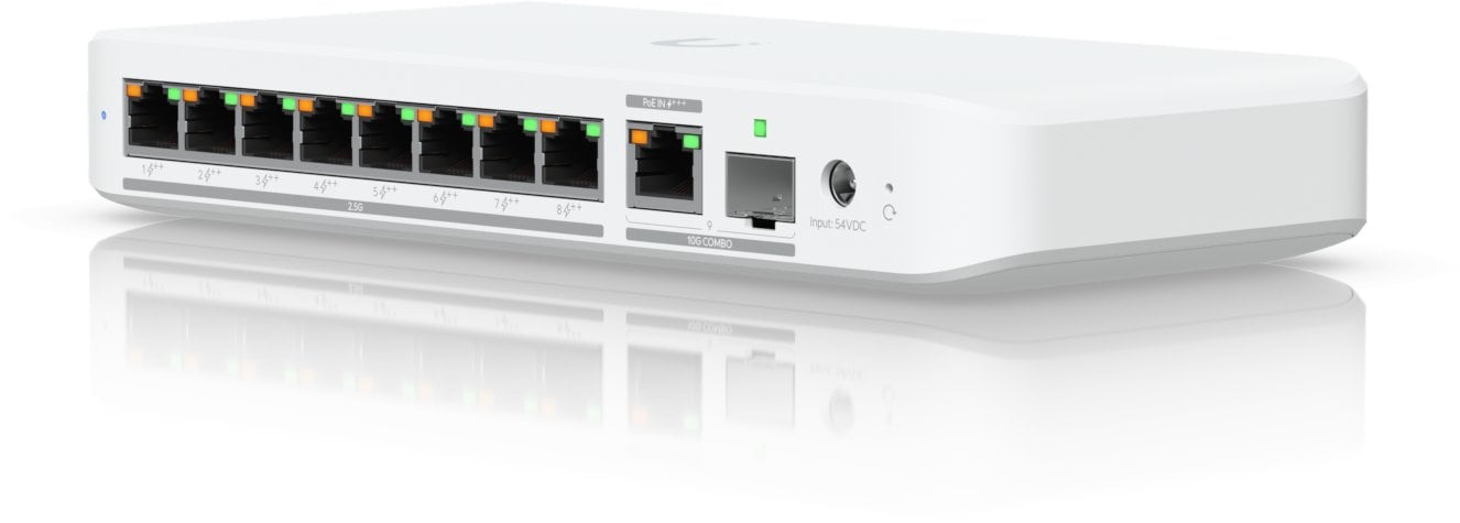 Ubiquiti UniFi Flex 2.5G PoE Zarządzany L2 2.5G Ethernet (100/1000/2500) Obsługa PoE Montaż na biurku/ścianie Biały