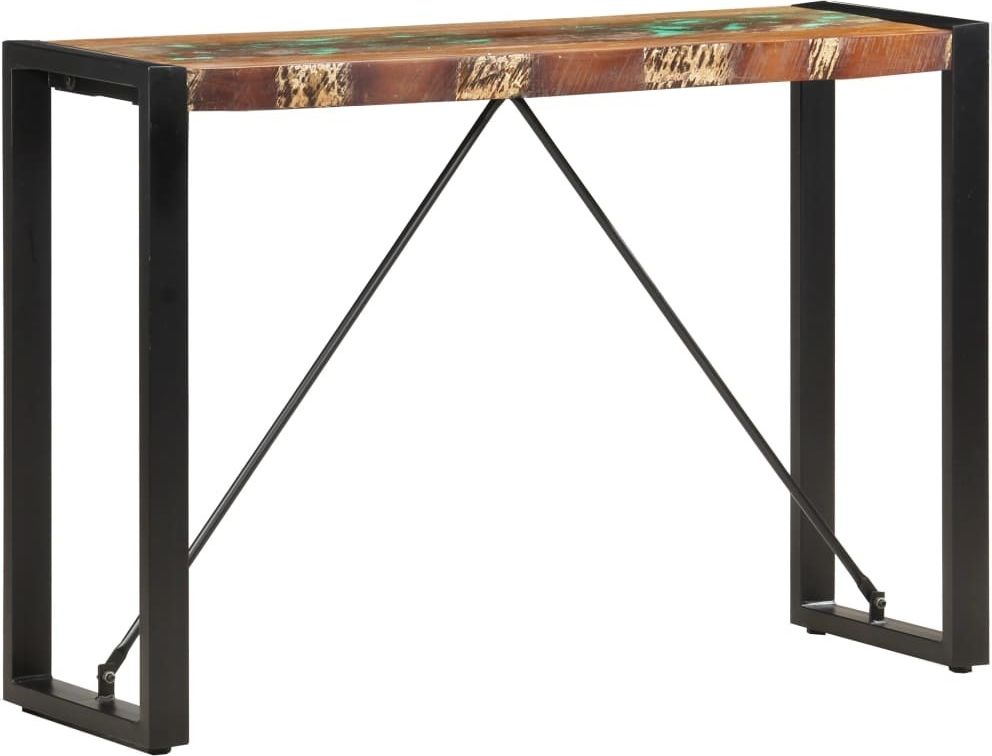 vidaXL Stolik typu konsola, 110 x 35 x 76 cm, lite drewno z odzysku