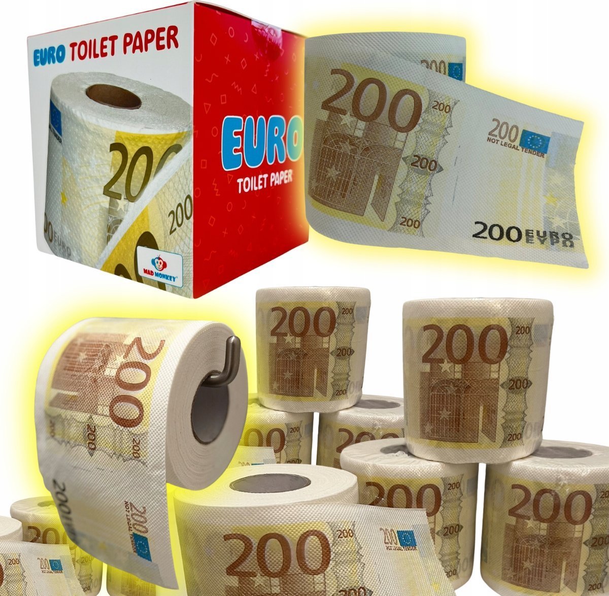 Thumbs Up Mad Monkey - Toilettenpapier "200Euro"