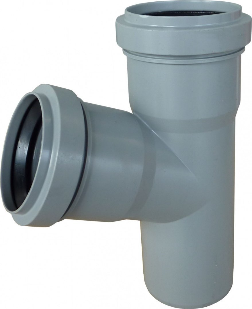 AQUER Trójnik Aquer T50/67 SZ PP 50/50/67 AQ szary