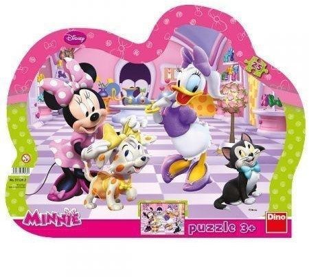 Puzzle 25 ramkowe Minnie i zwierzaki