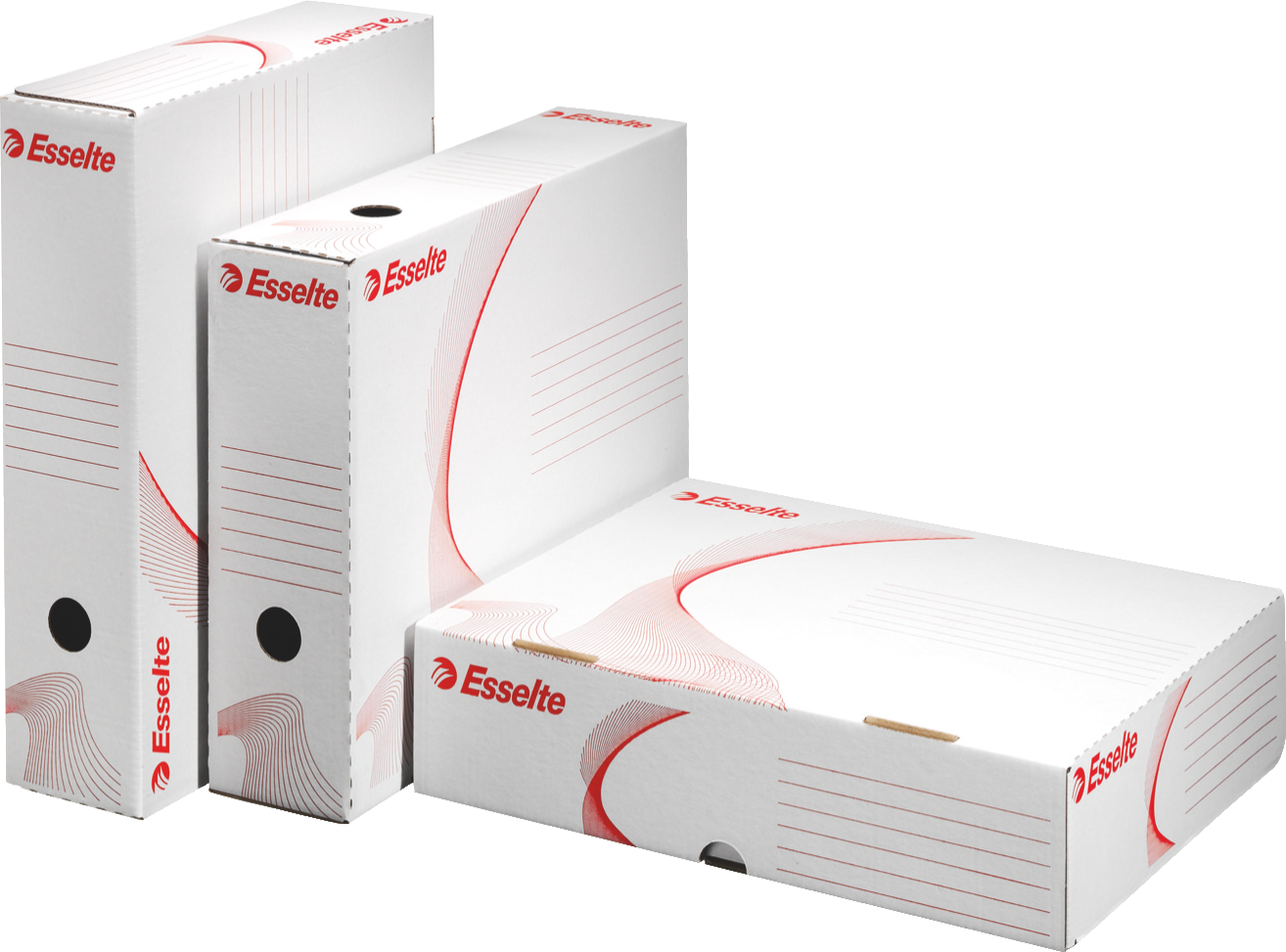 Esselte Pudło archiwizacyjne otwierane z szerszej strony białe (128005)