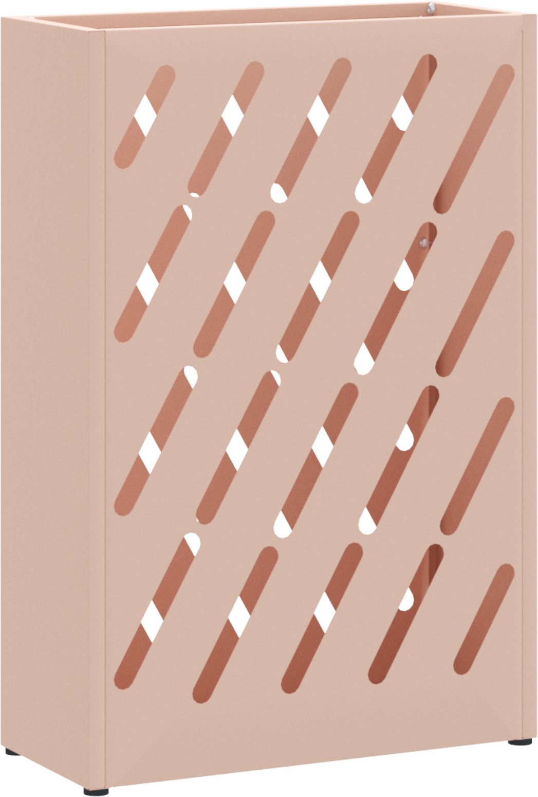 vidaXL Stojak na parasole Różowy Metalowy Średni Wzór