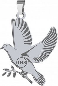 Radziszewska Jewellery Srebrna Zawieszka Gołąb z hostią GRAWER GRATIS