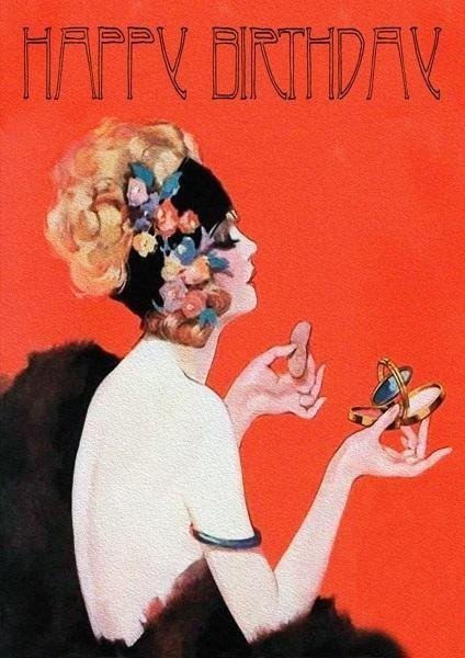 Madame Treacle Karnet B6 z kopertą Urodziny Makijaż