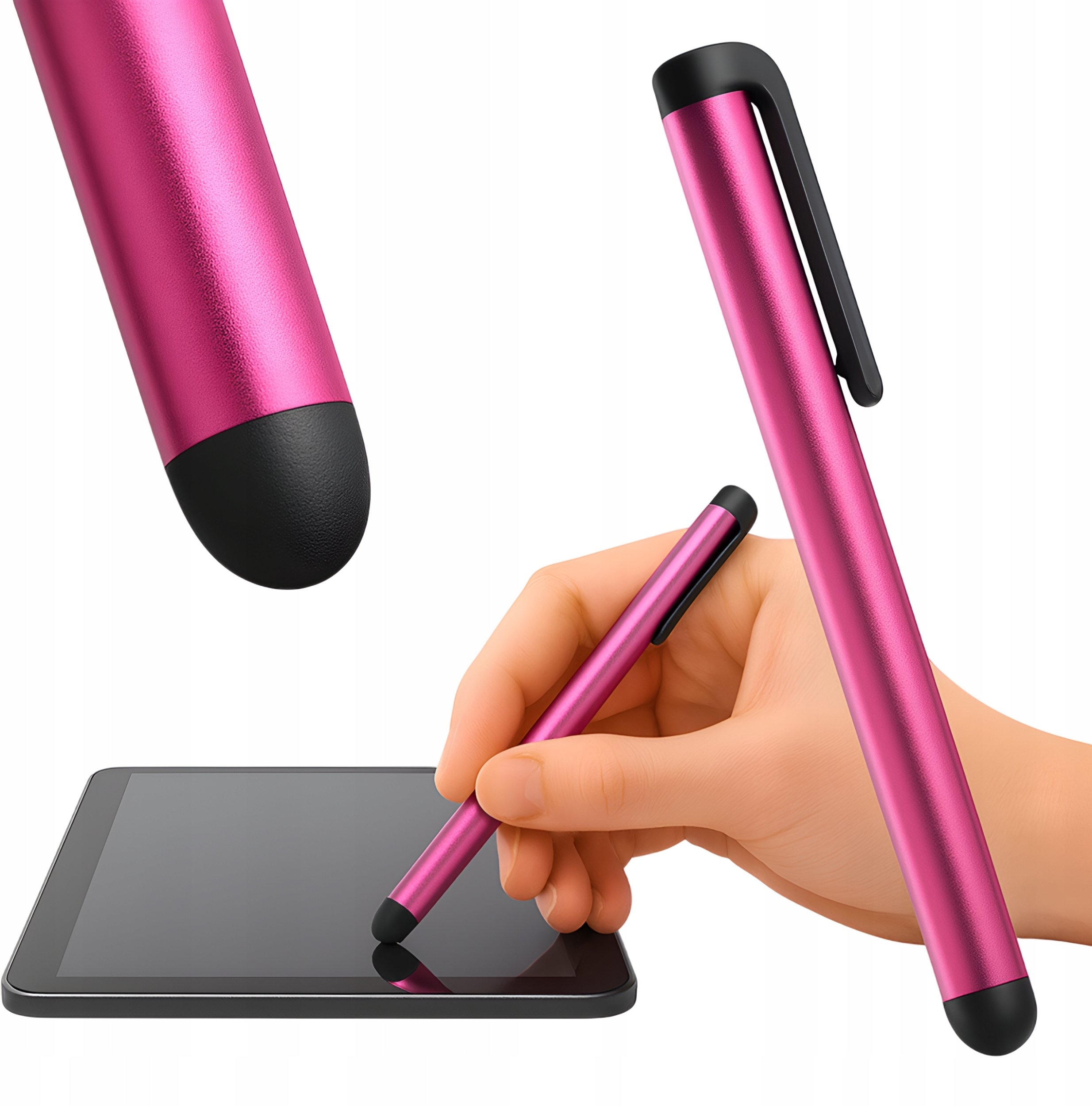 Rysik Do Telefonu Tableta Ekranów Dotykowy Pojemnościowy Jasnoróżowy 10,5cm