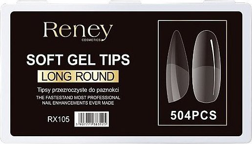 Reney Cosmetics Tipsy formy akrylowe przezroczyste do paznokci Reney RX-105 504 szt