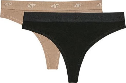 Majtki damskie stringi 4F F031 2-pak multikolor 4FWMM00UPTSF031 90S M
