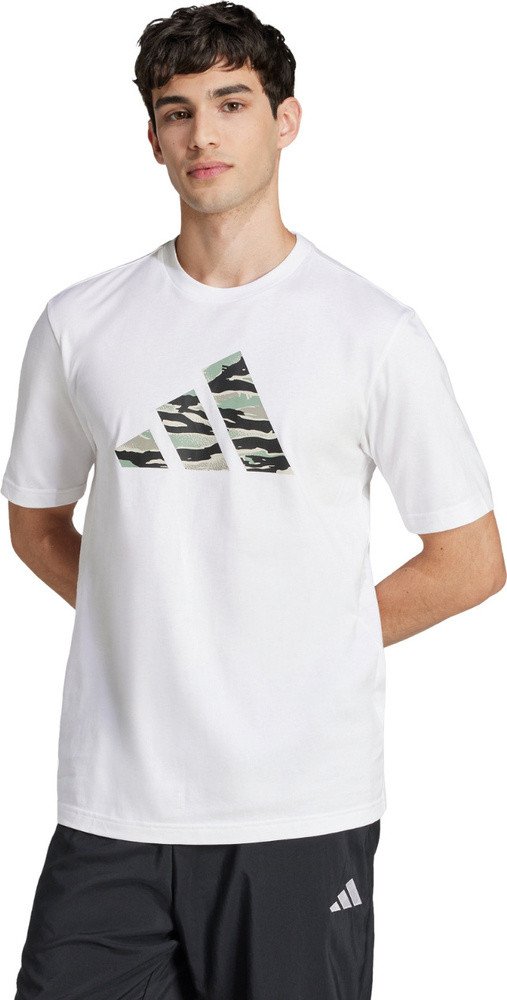 Koszulka męska adidas Codes Camo Graphic biała JI6770 L