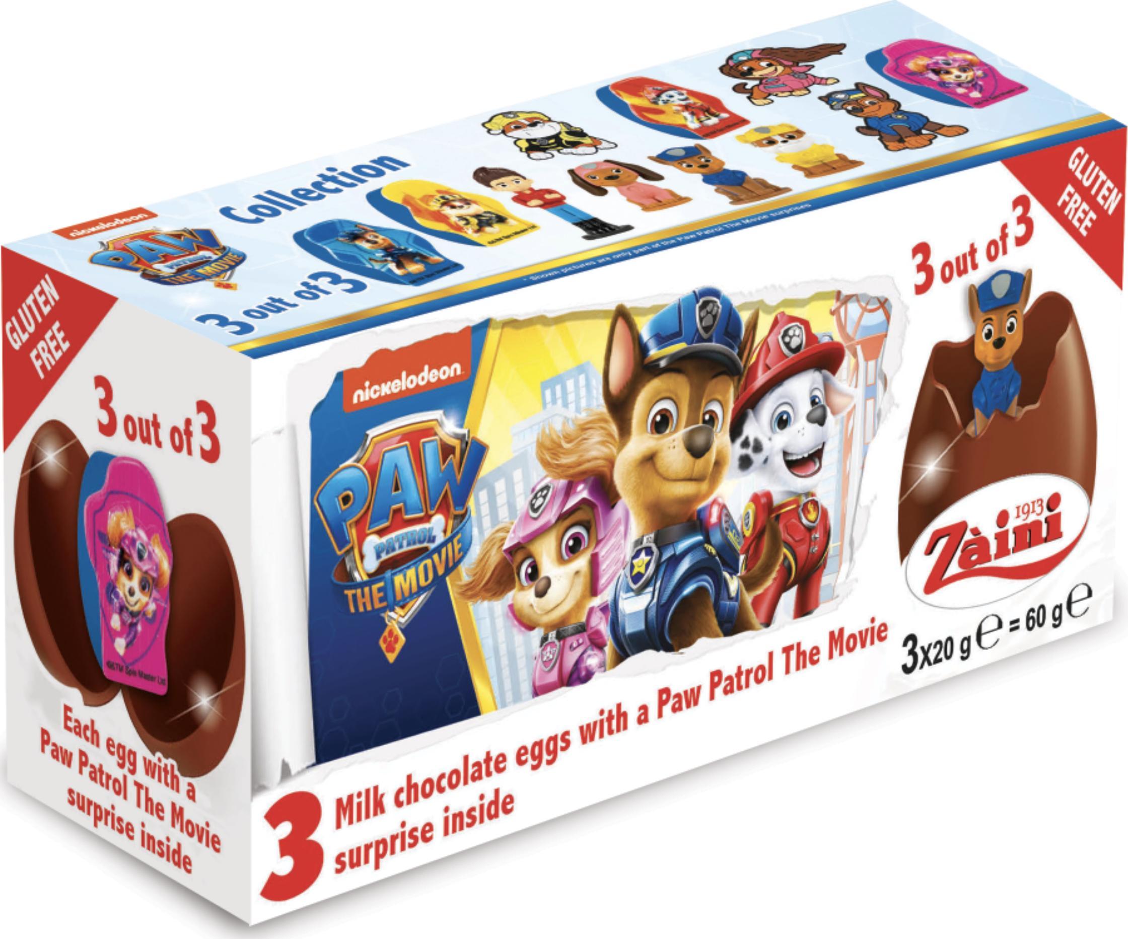 Luigi Zaini CZEKOLADOWE JAJKO NIESPODZIANKA 3PAK 60G PSI PATROL