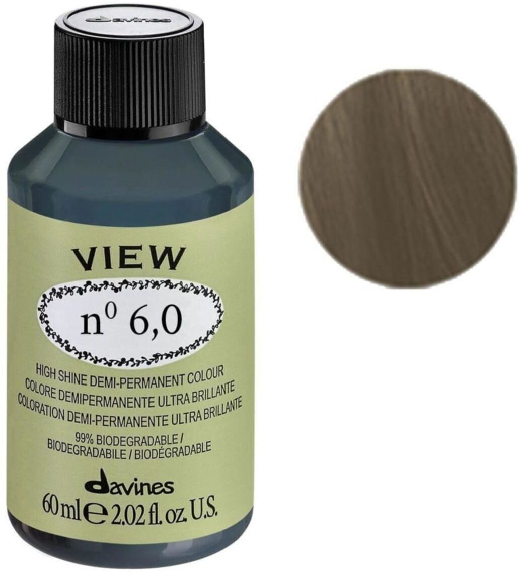 Davines, View, Demi-Permanent Hair Dye, 6.0 , 60 ml For Women