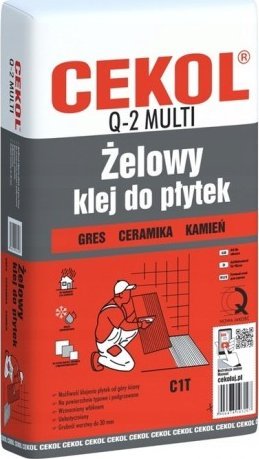 Cekol Klej do płytek żelowy Q2 multi 5 kg