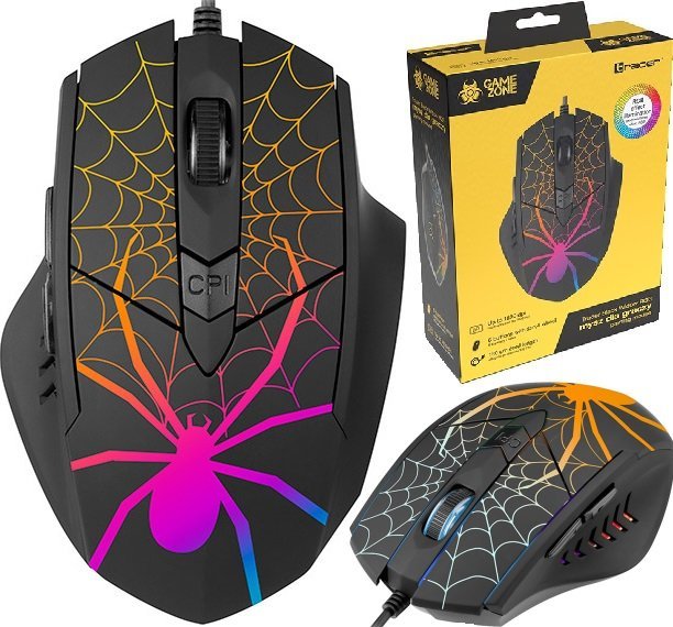 Mysz Tracer Mysz Przewodowa GAMEZONE Black Widow USB TRAMYS47360
