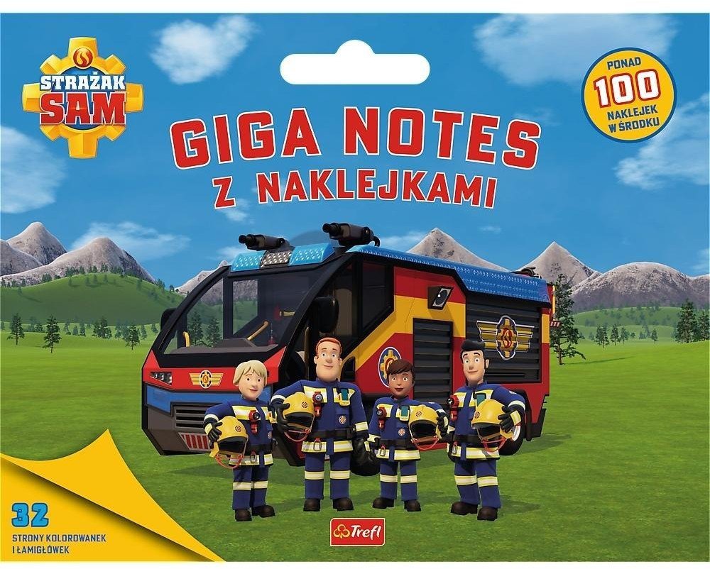 Strażak Sam. Giga notes z naklejkami