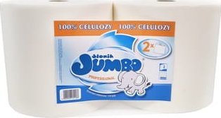 CZYŚCIWO SŁONIK JUMBO PROFESSIONAL BIAŁE 2 ROLKI 2 WARSTWOWE [102|5]
