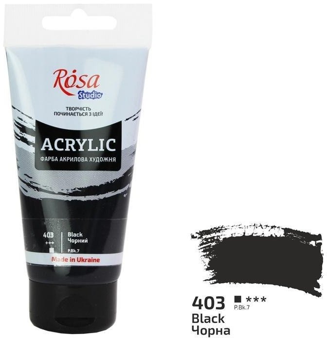 Farba akrylowa black 403 75ml